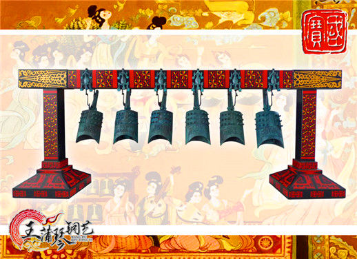 6件套仿古編鐘，小型特色樂器，民樂混音配套